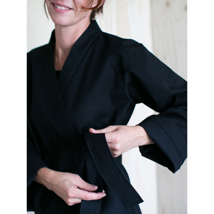 The Assembly Line Wrap Jacket | Harts Fabric